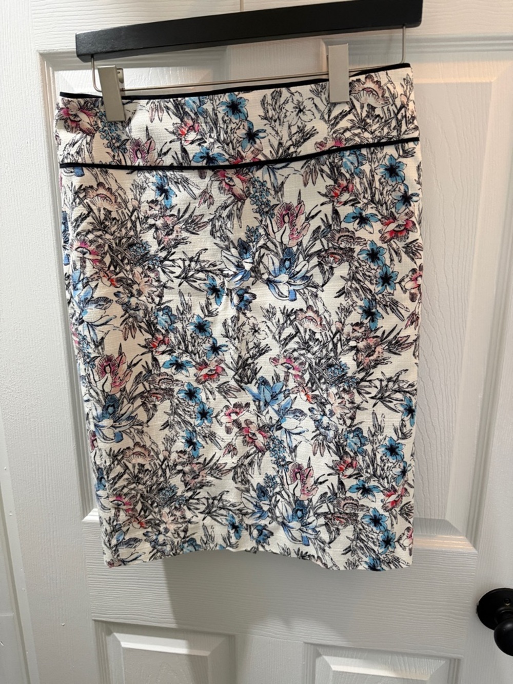 Ann Taylor Floral Pencil Skirt with Floral Pattern